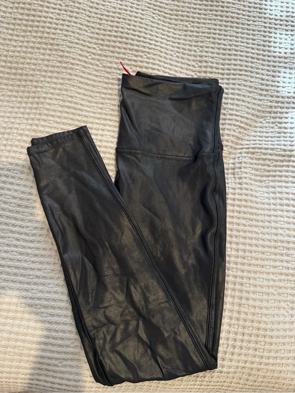 Spanx Black Faux Leather Leggings